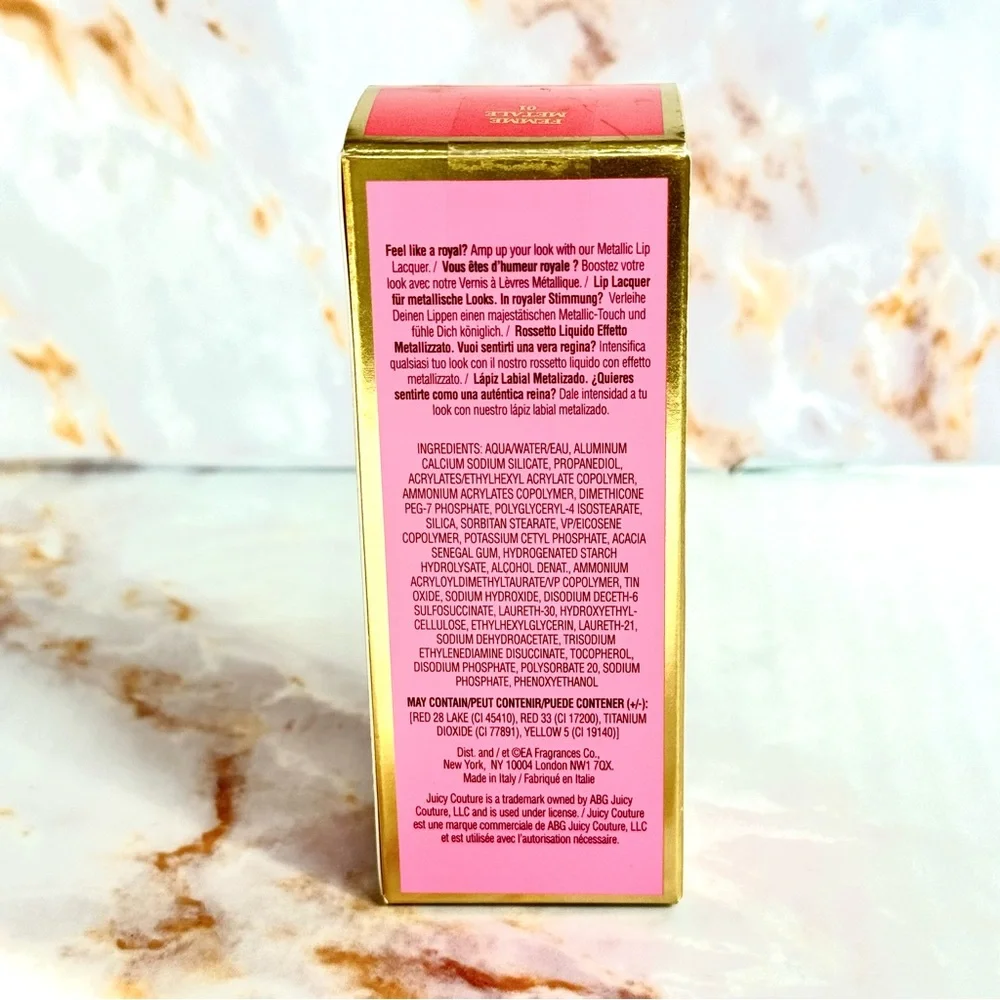 Juicy Couture Metallic Lip Lacquer in the shade Femme Metale Lipstick Gloss